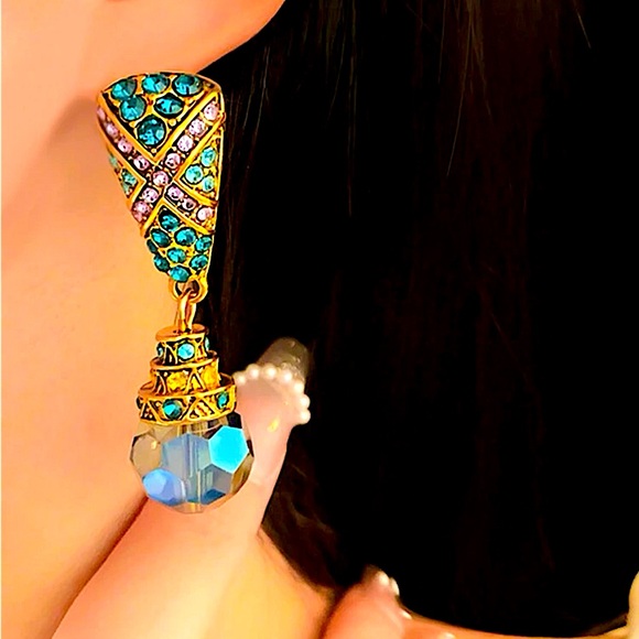 Trendy Mid-Century Modern Style Earrings - Picture 4 of 8